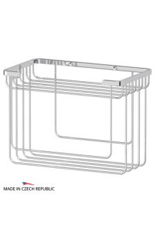 FBS RYN 036 Полочка-решетка прямоугольная 26 см с держателями для мочалок