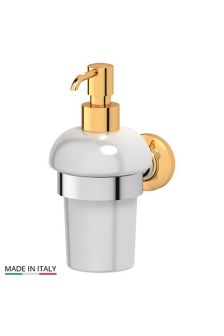 Stilmar STI 105 Держатель с емкостью для жидкого мыла (фарфор; хром/золото), 3SC