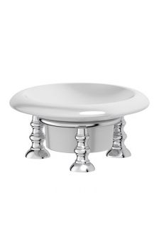 3SC Stilmar STI 128 Stilmar  Мыльница настольная (фарфор; хром/золото)