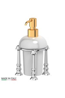 Stilmar STI 129 Емкость для жидкого мыла настольная (фарфор; хром/золото) 3SC