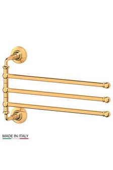 Stilmar STI 211 Держатель полотенец поворотный тройной 35 см (золото) 3SC