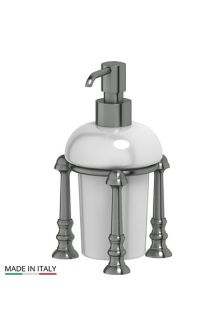 Stilmar STI 429 Емкость для жидкого мыла настольная (фарфор; античное серебро) 3SC
