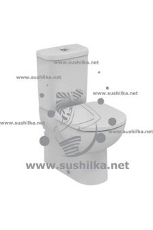 напольный Ideal Standard Tempo T328101, короткая проекция, без бачка и сидения