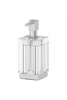 LINEAG TIF 018 Емкость для жидкого мыла настольная (хрусталь; хром)