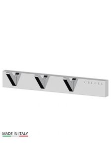 TIF 902 Планка с тремя крючками (хром - стразы) (LINEAG), хром