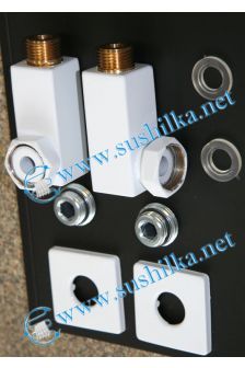 Углы переходные белые квадратные Грота