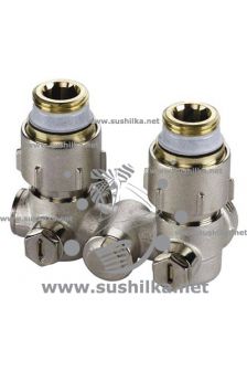 нижнего подключения прямой, тип D1/50 Ду 15, R1/2&quot;х G3/4&quot;, Meibes SX 10001, узел