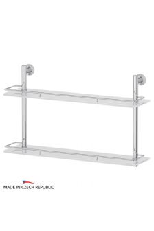 FBS VIZ 065 Полка с ограничителем 60 см двойная (стекло)