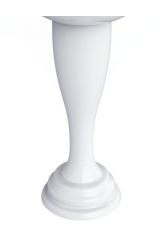 MILADY Колонна тюльпана тонкая, керамика, Белый/декор золото D2, ML.MLD-25.717.D2