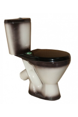 Унитаз-компакт &quot;Элегант&quot; (арматура, сиден., креплен к полу), чёрный ROSA (г.Киров)