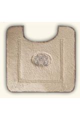 COMPLEMENTI Коврик д/WC 60х60 см. узор, вышивка MIGLIORE, Кремовый/декор серебро, ML.COM-50.051.10