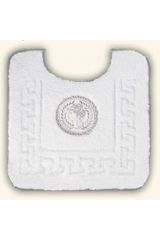 COMPLEMENTI Коврик д/WC 60х60 см. узор, вышивка АФИНА, Белый/декор серебро, ML.COM-50.028.10