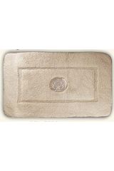 COMPLEMENTI Коврик д/ванной комнаты 60х100 см. узор, вышивка MIGLIORE, Кремовый/декор серебро, ML.COM-50.055.10