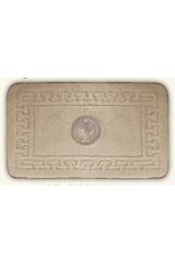 COMPLEMENTI Коврик д/ванной комнаты 60х100 см. узор, вышивка АФИНА, Кремовый/декор серебро, ML.COM-50.054.10