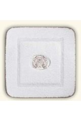 COMPLEMENTI Коврик д/ванной комнаты 60х60 см. узор, вышивка MIGLIORE, Белый/декор серебро, ML.COM-50.021.10