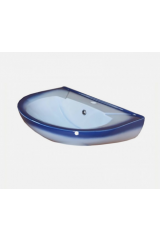 Умывальник &quot;Элеганс&quot; с отверстием п/смес., синий ROSA (г.Киров)