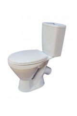 Унитаз-компакт &quot;Ока&quot; (арматура, сиден., креплен к полу), белый, ROSA (г.Киров)