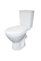 Унитаз-компакт &quot;Соло&quot; Люкс микролифт (арматура, сиден микролифт., креплен), белый, ROSA (г.Киров)