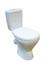Унитаз-компакт &quot;Стандарт&quot; (арматура, сиден., креплен к полу), белый, ROSA (г.Киров)