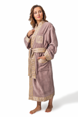 MAGNAT Халат банный, 100% хлопок, размер: 50-56, Капучино, 26000