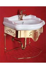 BELLA Консоль подвесная 55 см. с решеткой (без раковины), Золото, ML.BLL-24.055.DO