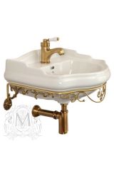 BELLA Консоль подвесная 55 см. (НОВИНКА) (без раковины), Золото, ML.BLL-24.155.DO