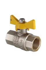 Кран шаровый газ. VALGAS, рукоятка бабочка 1/2&quot; вн.-вн. Valtec VT.277.N.04