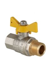 Кран шаровый газ. VALGAS, рукоятка бабочка 1/2&quot; вн.-нар. Valtec VT.278.N.04