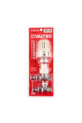 Комплект терморег-го оборуд-я д/рад., прямой 1/2&quot; (термост-ая головка, термостат-й клапан, запорный  Valtec VT.046.N.04