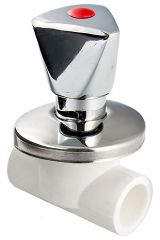 Вентиль PPR хромированный 25мм VTp.713.0.025