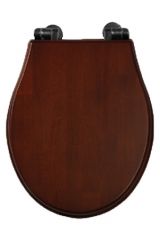 IMPERO Крышка/сиденье унитазa, с системой Microlift, Орех/хром, ML.IMP-26.210.NC.CR