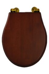 IMPERO Крышка/сиденье унитазa, с системой Microlift, Орех/золото, ML.IMP-26.210.NC.DO