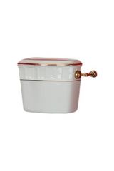 GIANETA Бачок для напольного WC, подвесной высокий для WC, керамика, Белый/декор золото D1, ML.GNT-25.828.D1