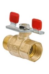 MINKOR Кран шар., рукоятка бабочка вн.-нар. 3/4&quot; MK.218.Y.05