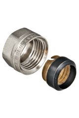 Соединитель коллекторный обжимной для медной трубы 15 Valtec VTc.711.N.1504