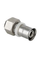 Соединитель коллекторный пресс для м./п. трубы 16(2,0) х 1/2&quot; Valtec VTc.712.N.1604