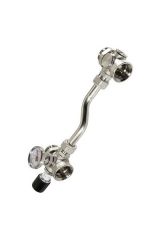 Байпас проходной, с перепускным клапаном, 200 мм, с термометрами Valtec VT.0667T.0.0