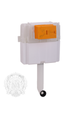 EXPERT BAC Бачок встраиваемый h405x440xP150 мм. для напольного унитаза (без панели и ручки), Белый, ML.EXE-27.665