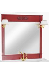 KANTRI Зеркало L112хH110хP4 см, цвет: Bordo Patinato, 26741