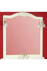 MALAGA 125 Зеркало L107xH117 см, Avorio/Dorato, PS.MLG-SP107.ADO