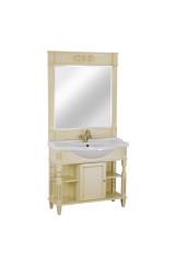 KANTRI База L96хH81хP35 см, д/раковины 95 см, 1 дверь, Decape Sabbia, 26677