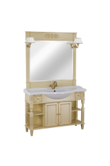 KANTRI База L119хH81хP35 см, д/раковины 121 см, 2 двери 2 ящика, Decape Sabbia, 26673