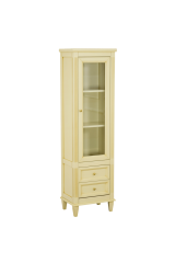 KANTRI Пенал L58xH171xP35 см. SX/DX. 1 дверь со стеклом 2 ящика, Decape Sabbia, 26716