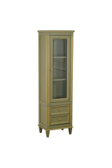 KANTRI Пенал L58xH171xP35 см. SX/DX. 1 дверь со стеклом 2 ящика, Oliva, 26718