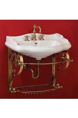 BELLA Консоль подвесная 73 см. с решеткой (без раковины), Бронза, ML.BLL-24.173.BR