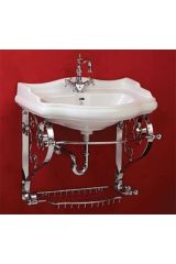 BELLA Консоль подвесная 73 см. с решеткой (без раковины), Хром, ML.BLL-24.173.CR