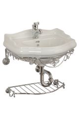 BELLA Консоль подвесная 55 см. (НОВИНКА) (без раковины), Хром, ML.BLL-24.155.CR