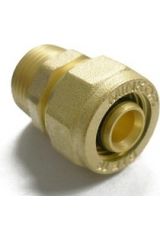 MINKOR Соединитель обжимной с пер. на нар. р. 20х1/2&quot; MKm.301.Y.002004