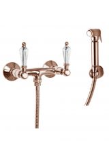 Смеситель с гигиеническим душем, шлангом 120см и держателем Cezares DIAMOND-DIF-02-Sw