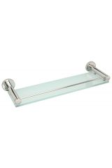 Полка   Каньон стеклянная с ограничителем / L 400 04-3004-0400